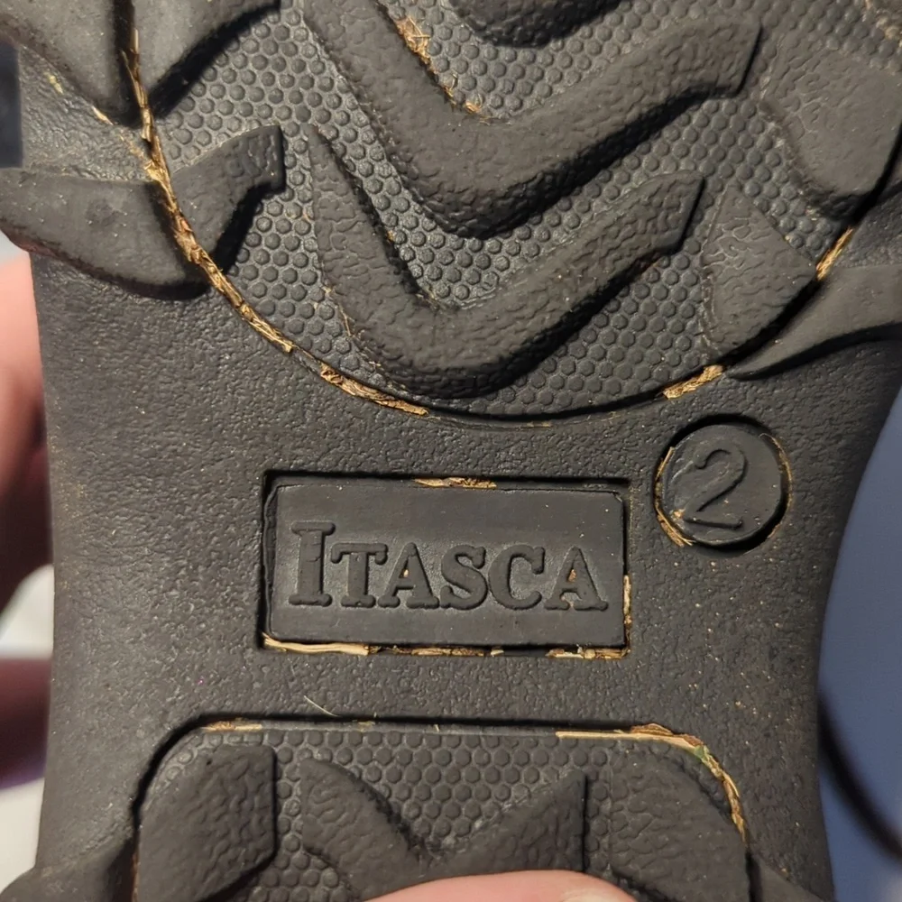 Itasca Ice Breaker Brown Leather Winter Boots Boys Size 2